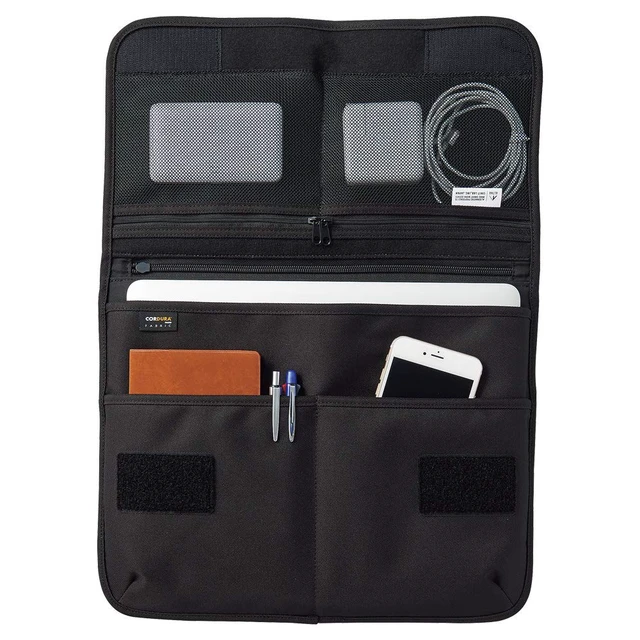 Alt view image 2 of 5 - LIHIT LAB Laptop Sleeve with Pockets, 14.2 x 1 x 11.5, Army Green (A7768-22)