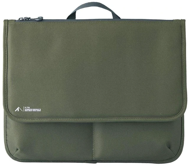 Main image of LIHIT LAB Laptop Sleeve with Pockets, 14.2 x 1 x 11.5, Army Green (A7768-22)