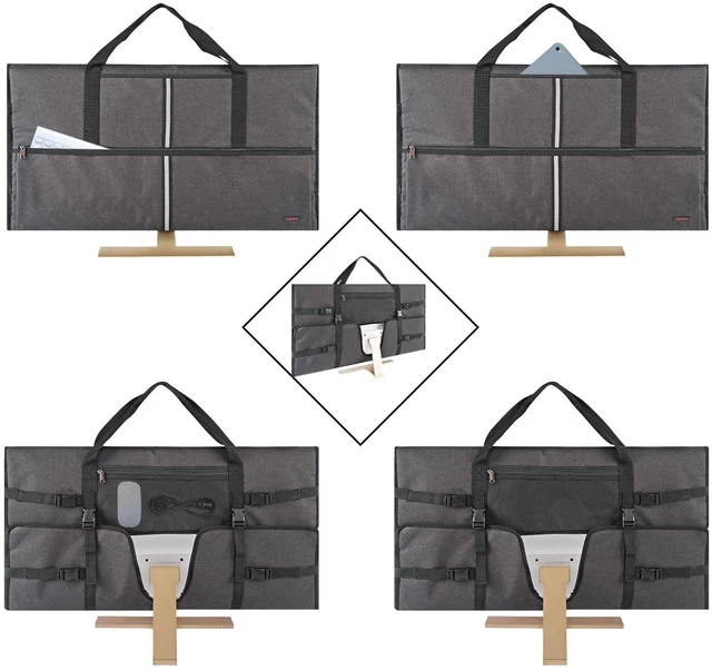 Alt view image 4 of 5 - 32" Monitor Travel Carrying Bag Compatible with Desktop AIO Computer