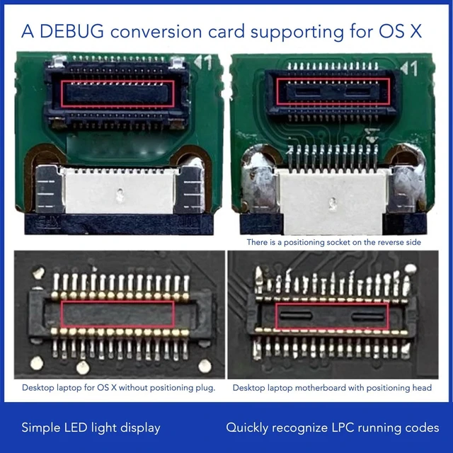 Alt view image 4 of 5 - TL611 Pro Mainboard Debug Card, Diagnostic & Analyzer PC Kit, 4 Digit Post Card with LED Indicators for Laptop, PCI E, PC Computer Motherboard Testing
