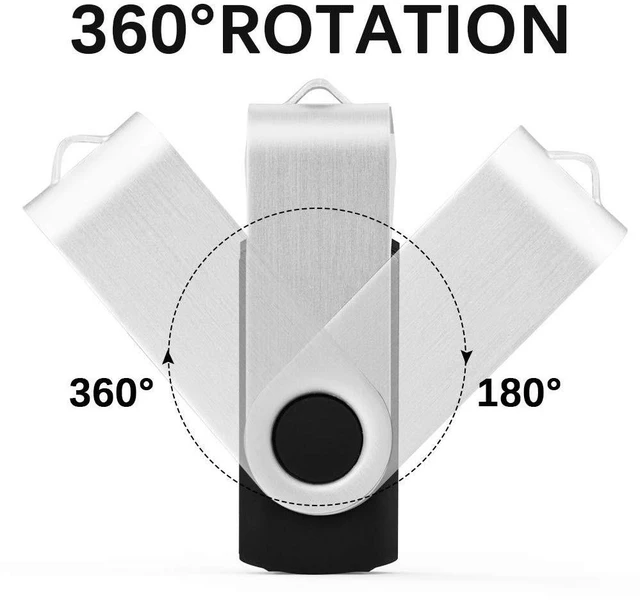 Alt view image 2 of 5 - KEXIN 16GB Flash Drive 10 Pack Bulk Thumb Drive Memory Stick for Data Storage, Black
