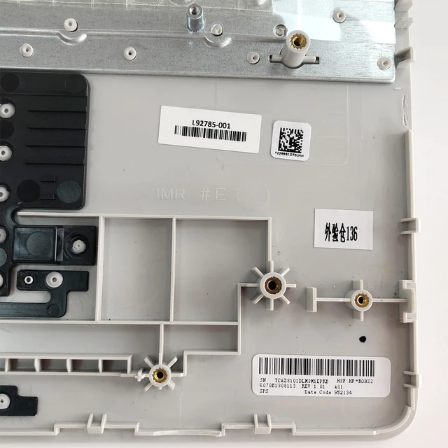 Alt view image 3 of 5 - Replacement for HP 17t-by 17z-ca 17-by 17-ca Laptop Upper Top Cover Case Palmrest Not-Backlit Keyboard Touchpad Assembly Part with ODD L92785-001 2020 Year, Silver, 17.3 inch