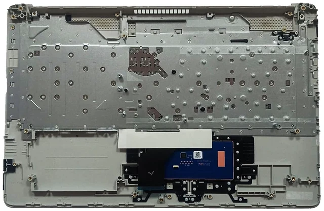 Alt view image 2 of 5 - Replacement for HP 17t-by 17z-ca 17-by 17-ca Laptop Upper Top Cover Case Palmrest Not-Backlit Keyboard Touchpad Assembly Part with ODD L92785-001 2020 Year, Silver, 17.3 inch