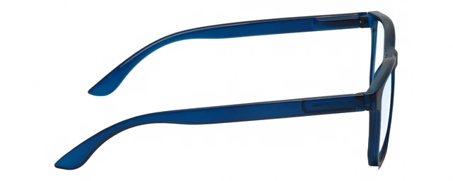 Alt view image 4 of 5 - Calabria R861 Blue Light Reading Glasses +2.75 Navy Crystal Men Women Trendy Eyeglasses Work Gaming Computer Readers w/Case