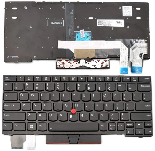 Main image of LXDDP Laptop Replacement US Layout Backlit Keyboard for ThinkPad X280 A285 X390 X395 L13 Yoga S2 5th S2 Yoga 5th 01YP200 SN20P33911, Black
