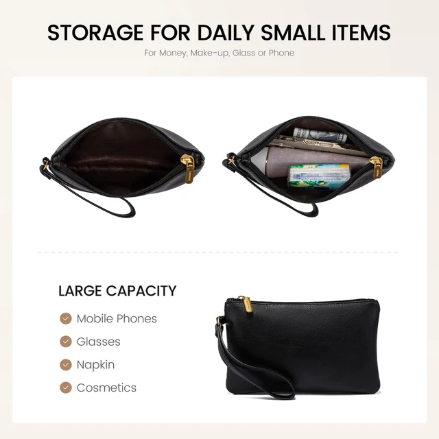 Alt view image 4 of 5 - LOVEVOOK Laptop Tote Bag for Women, 15.6 Inch Work Bags, Vintage Leather Tote Bag, Waterproof Computer Bags with Clutch Purse, Large Capacity Messenger Bag for Teacher College Business Office