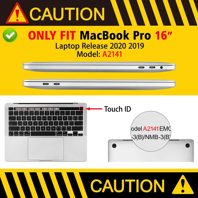 Alt view image 2 of 5 - Lepeoac for MacBook Pro 16 inch Case 2019 2020 Release Model A2141, Plastic Hard Shell Cover with Keyboard Cover & Screen Protector for MacBook Pro 16 inch with Touch Bar & Touch ID, Bow