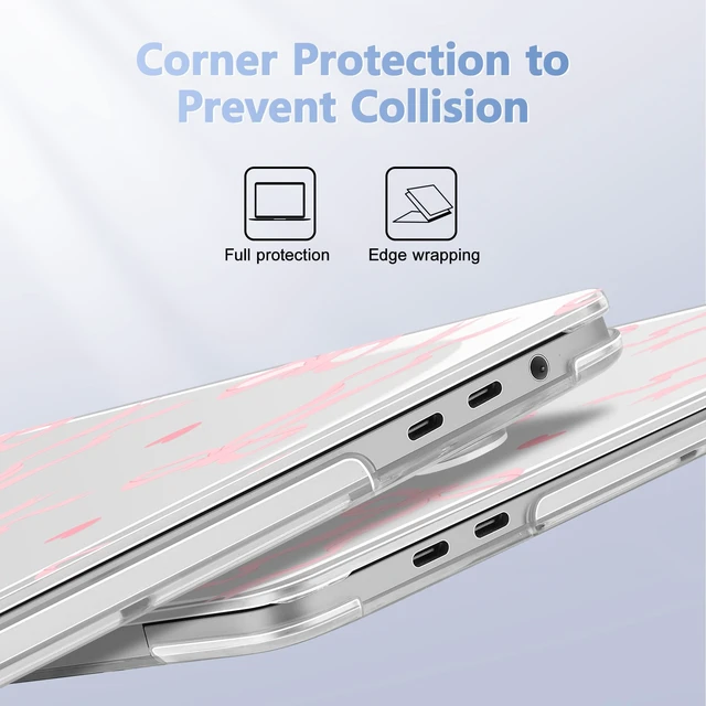 Alt view image 3 of 5 - Lepeoac for MacBook Pro 16 inch Case 2019 2020 Release Model A2141, Plastic Hard Shell Cover with Keyboard Cover & Screen Protector for MacBook Pro 16 inch with Touch Bar & Touch ID, Bow