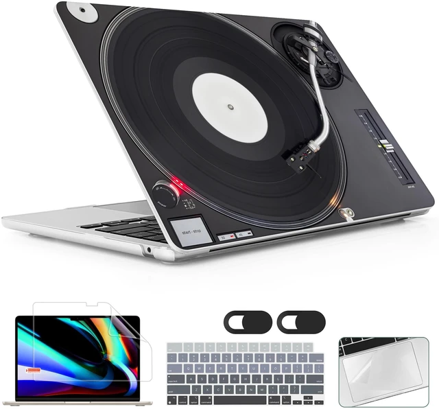 Main image of Lepeoac Case for 2026-2023 MacBook Air 15" M5 A3448, DJ Turntable