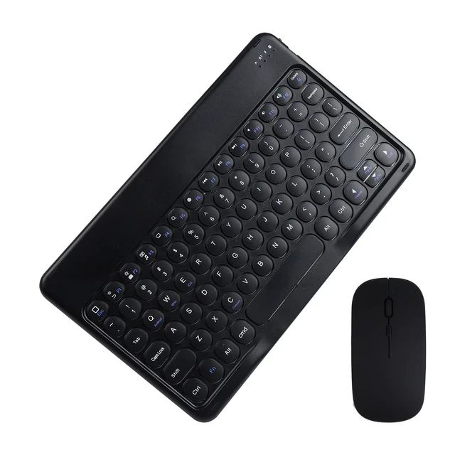 Alt view image 2 of 5 - Bluetooth Keyboard and Mouse Combo for iPad - 9.72" Rechargeable Wireless Keyboard & Mouse, Type-C Charging, Perfect for On-The-Go Professionals(Black)
