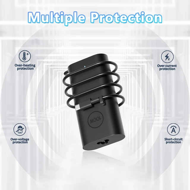 Alt view image 3 of 5 - 100W USB-C Charger Compatible with Dell Precision/XPS/Pro 14 13 16 Plus