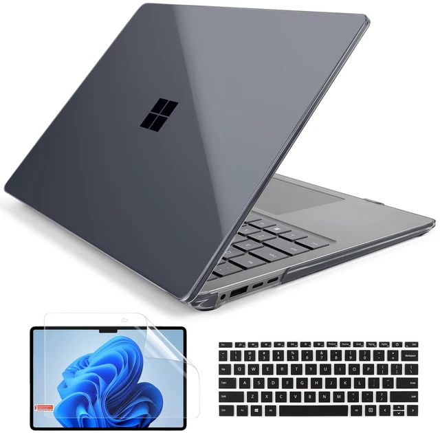Main image of Batianda Case for Microsoft Surface Laptop 15 inch 2024-2026, Crystal Black