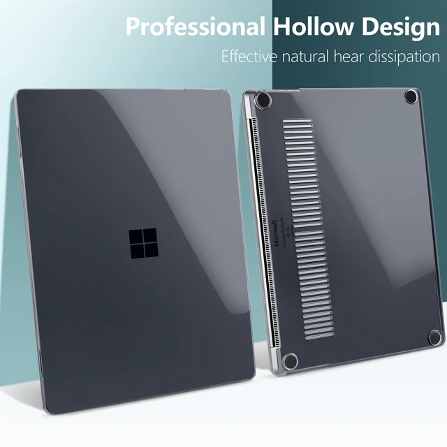 Alt view image 3 of 5 - Batianda Case for Microsoft Surface Laptop 15 inch 2024-2026, Crystal Black
