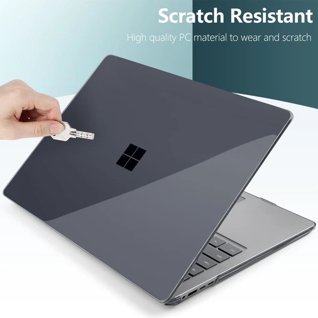 Alt view image 5 of 5 - Batianda Case for Microsoft Surface Laptop 15 inch 2024-2026, Crystal Black