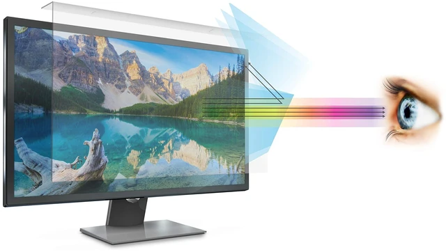 Main image of Anti Blue Light Screen filter for 21.5 Inches Widescreen Desktop Monitor, Blocks Excessive Harmful Blue Light, Reduce Eye Fatigue and Eye Strain