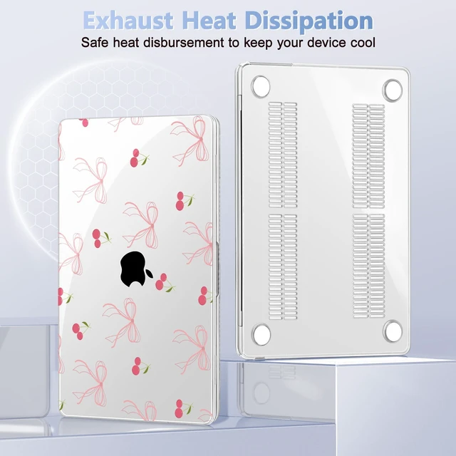 Alt view image 5 of 5 - May Chen for MacBook Air 15 inch Case M5 M4 M3 M2 2026 2024-2023, Model A3448 A3241 A3114 A2941, Closes Seamlessly Hard Shell Laptop Cover with Keyboard Cover, Bow