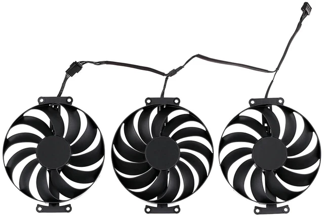 Alt view image 3 of 4 - 95MM T129215SU Cooling Fan Replacement for ASUS ROG Strix GeForce RTX 3060 Ti 3070 3080 3090 Ti Graphics Video Card CF1010U12S T129215BU (Fan-A)