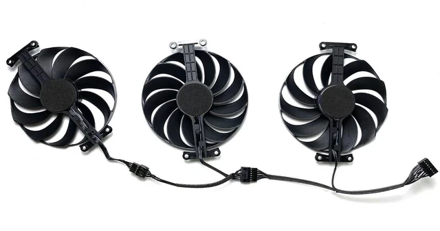 Alt view image 2 of 4 - 95MM T129215SU Cooling Fan Replacement for ASUS ROG Strix GeForce RTX 3060 Ti 3070 3080 3090 Ti Graphics Video Card CF1010U12S T129215BU (Fan-A)