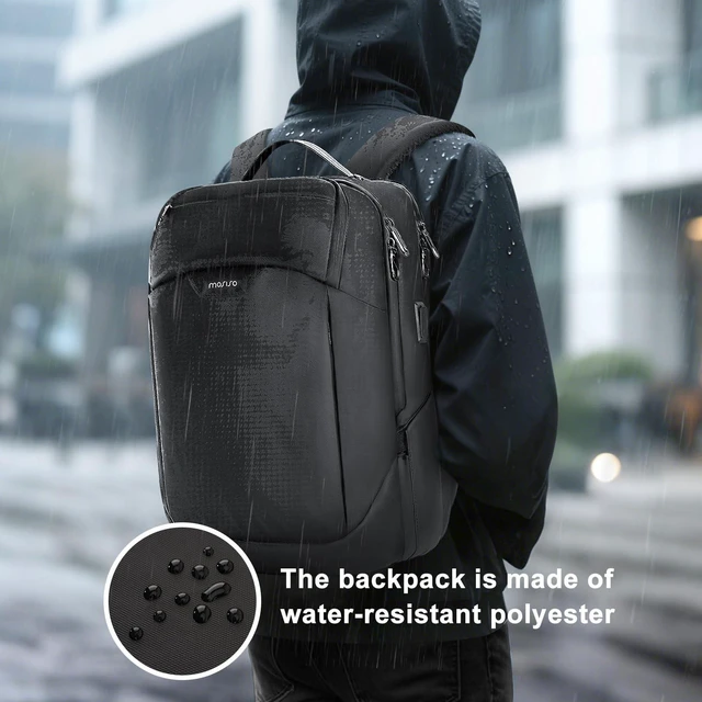 Alt view image 5 of 5 - MOSISO 15.6-16 inch Waterproof Laptop Backpack, Business Commute Backpack