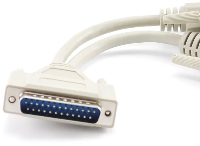 Alt view image 4 of 5 - CablesOnline 8 inch DB25 Parallel Male/Dual Female Y-Splitter Printer Cable (YS-005)