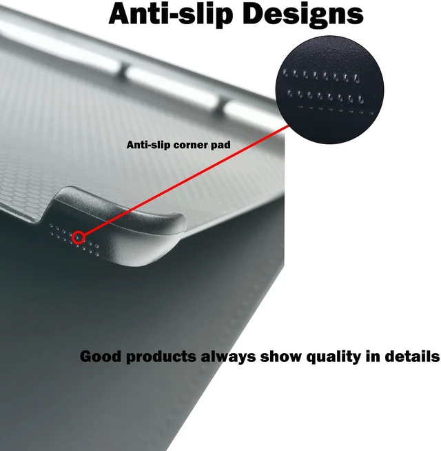 Alt view image 5 of 5 - Case Cover for Microsoft Surface pro 11 & pro10 /9/8 Tablet,13 Inch PU Leather Shell Compatible with Type Cover and Stylus Holder (Grey)