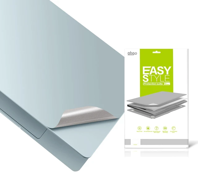 Main image of 4 in 1 Ultra Thin 3M Vinyl Full Size Laptop Skin Cover Palm Rest Protector Sticker for 2026 MacBook Air 15 Inch M5 A3448 and 2023~2025+ Air 15" M2 M3 M4 (Model: A2941/ A3114/A3241) - Blue
