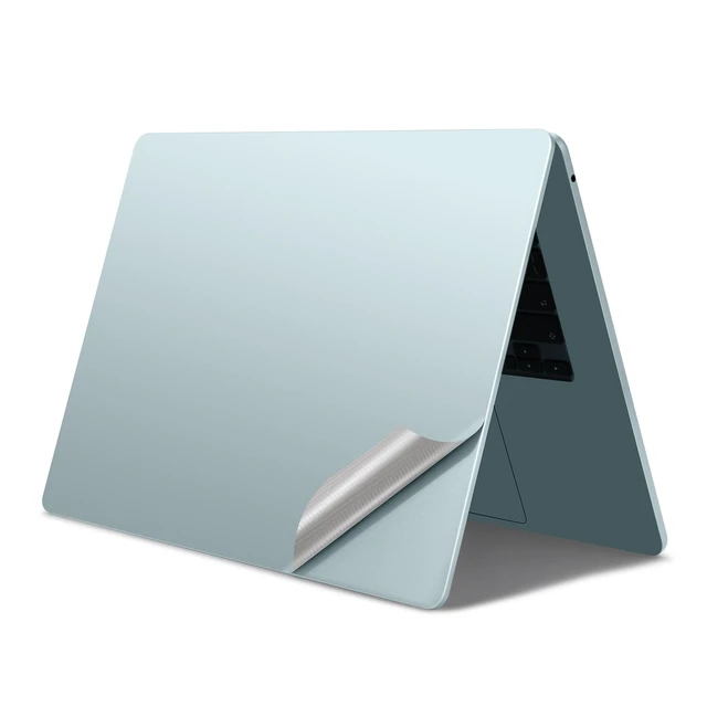 Alt view image 2 of 5 - 4 in 1 Ultra Thin 3M Vinyl Full Size Laptop Skin Cover Palm Rest Protector Sticker for 2026 MacBook Air 15 Inch M5 A3448 and 2023~2025+ Air 15" M2 M3 M4 (Model: A2941/ A3114/A3241) - Blue