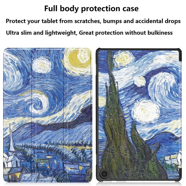 Alt view image 3 of 5 - UUcovers for Kindle Fire Max 11 Tablet Case (13th Generation, 2023 Release) 11" Slim Folio Trifold Stand Smart Hard Lightweight Cover for Fire Max 11 with Auto Wake/Sleep, Starry Night Van Gogh