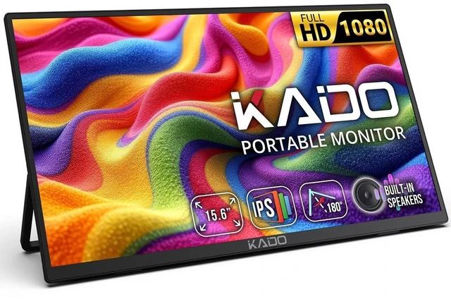 Main image of Kado 15.6 Inch FHD Portable Monitor for Laptop 1080p IPS Second Display