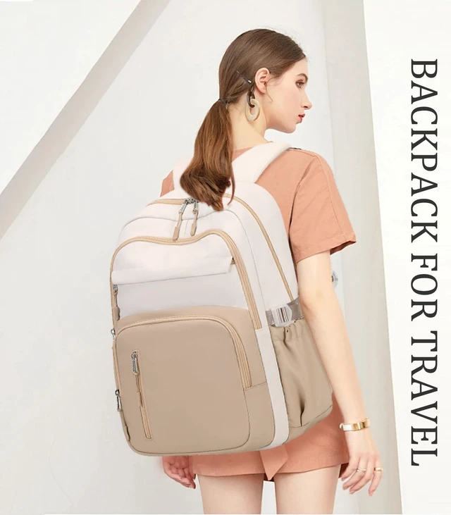 Alt view image 2 of 5 - JIANYA Laptop Backpack for College Women Travel Backpack Big Student School Bag, Water Resistant Fits 15.6" Notebook
