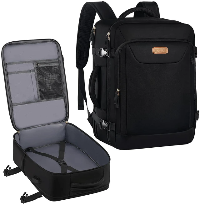 Main image of JCDOBEST Carry on Backpack, Flight Approved Travel Backpack TSA 15.6 Inch Anti-Theft Laptop Backpack Lightweight Daypack College Weekender Overnight Bag, 16.8 * 11.4 * 7inch,Black