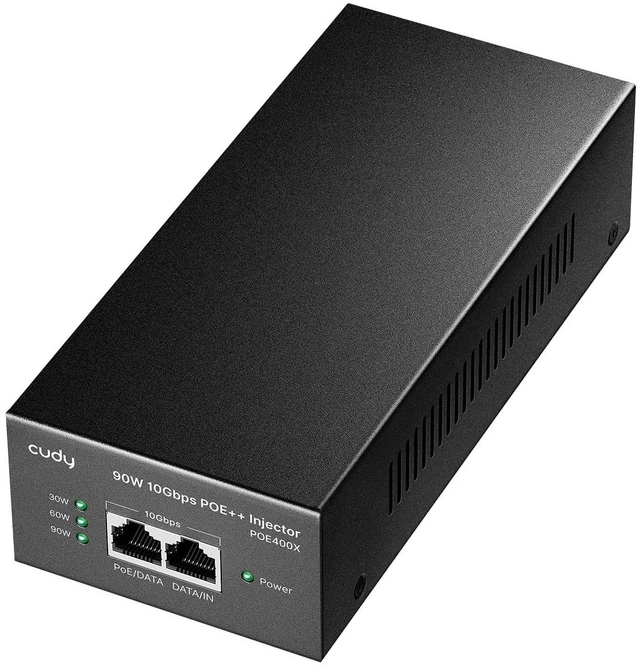 Main image of Cudy 90W 10 Gbps PoE++ Injector, 802.3bt/at/af, 10GbE, POE400X