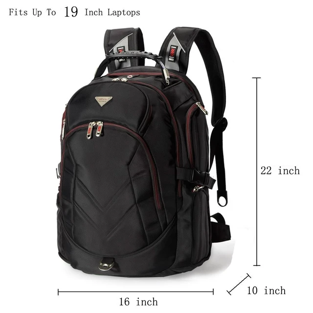 Alt view image 2 of 5 - FREEBIZ 19 Inch Laptop Backpack Bag, 55L Travel Bag Knapsack Rucksack Hiking