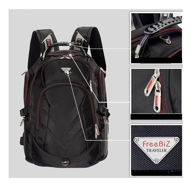 Alt view image 4 of 5 - FREEBIZ 19 Inch Laptop Backpack Bag, 55L Travel Bag Knapsack Rucksack Hiking