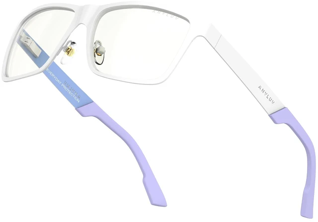 Main image of ANYLUV Blue Light Glasses for Men Stylish Anti Eyestrain Lightwight Metal Frame Blue Light Blocking Glasses