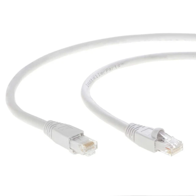 Alt view image 4 of 5 - InstallerParts (10 Pack Ethernet Cable CAT6A Cable UTP Booted 1 FT - White - Professional Series - 10Gigabit/Sec Network/High Speed Internet Cable, 550MHZ