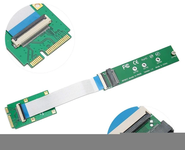 Alt view image 5 of 5 - Mini PCIe Adapter Card to NVMe M.2 NGFF SSD for 2230/2242/2260/2280 M.2 Hard Drive
