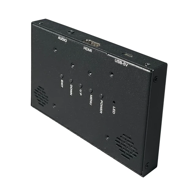 Alt view image 5 of 5 - LESOWN Mini Monitor HDMI 5 inch IPS Small Screen Portatil 800x480 LCD 5" Capacitive Touch Screen Metal Case Dual Speakers Potable Monitor PC HDMI Display