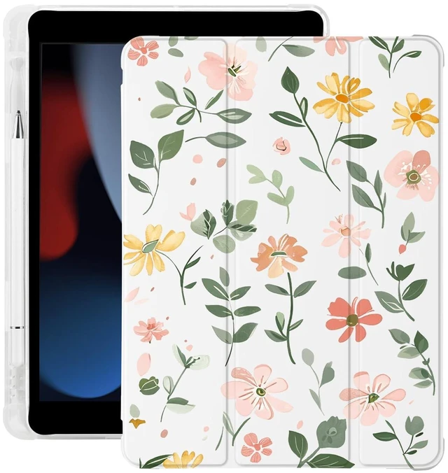 Main image of Cute Floral Leaves for iPad mini 7 A17 Pro Case for iPad mini 6