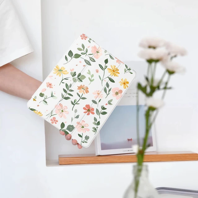 Alt view image 2 of 5 - Cute Floral Leaves for iPad mini 7 A17 Pro Case for iPad mini 6