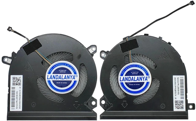 Main image of LANDALANYA Replacement New Laptop CPU and GPU Cooling Fan for HP Elitebook 1050 G1 1050G1 HSN-Q11C Series L30938-001 NS85C00-17L24 NS85C00-17L25 DC5V 0.5A Fan