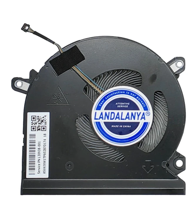 Alt view image 3 of 5 - LANDALANYA Replacement New Laptop CPU and GPU Cooling Fan for HP Elitebook 1050 G1 1050G1 HSN-Q11C Series L30938-001 NS85C00-17L24 NS85C00-17L25 DC5V 0.5A Fan
