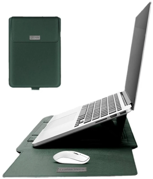 Main image of 13-14 Inch Sleeve Case Cover for MacBook Pro 2016-2020/Surface Laptop 2017/Book 3 13.5", Laptop Slim Bag for 13-14" Lenovo Dell Toshiba HP Acer Chromebook (13-14 inch, Green)