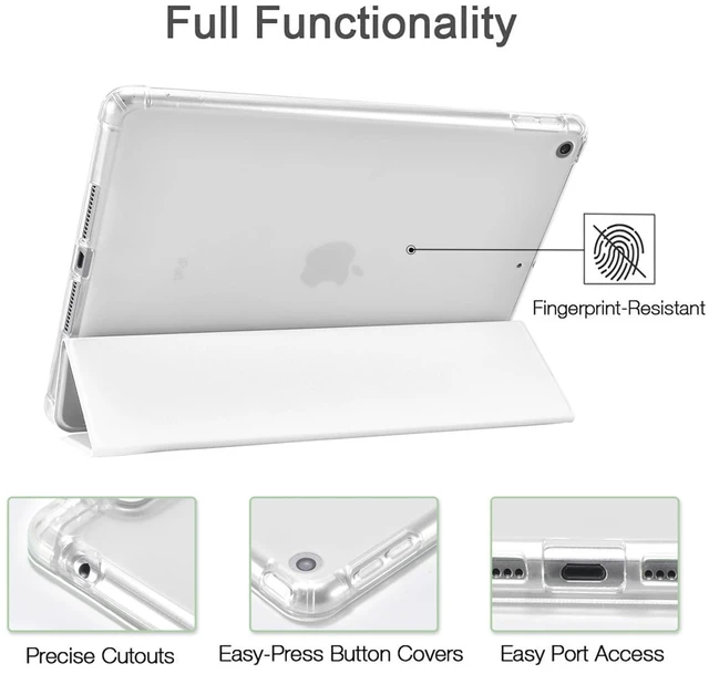 Alt view image 5 of 5 - Idocolors Cute Bowknot Pad Case for 10.9 Inch iPad 2022/2025, Clear TPU Smart Stand Back Cover with Pencil Holder, for iPad 10th/11th Generation Auto Wake/Sleep Shockproof Protective Case