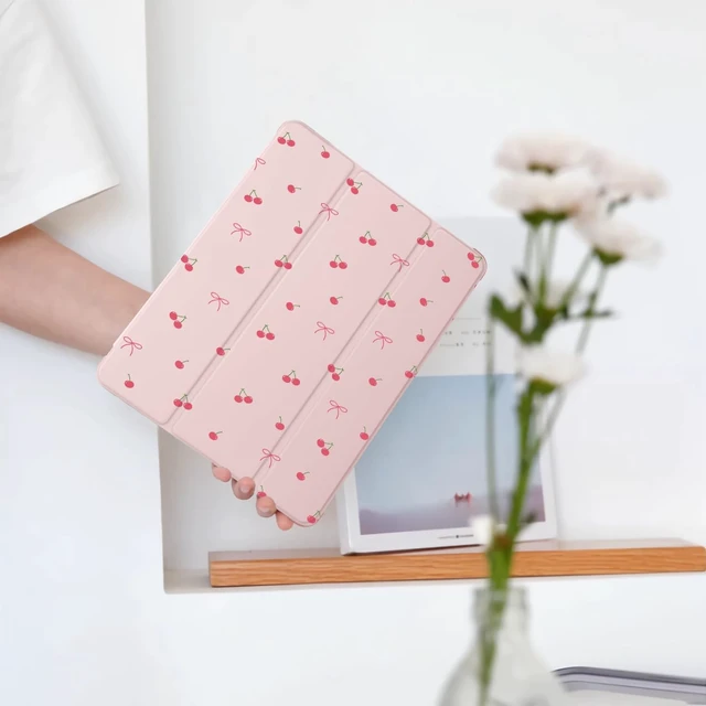 Alt view image 2 of 5 - Cute Kawaii Cherry Bow for iPad (A16) 11th Gen Case 11 Inch 2025