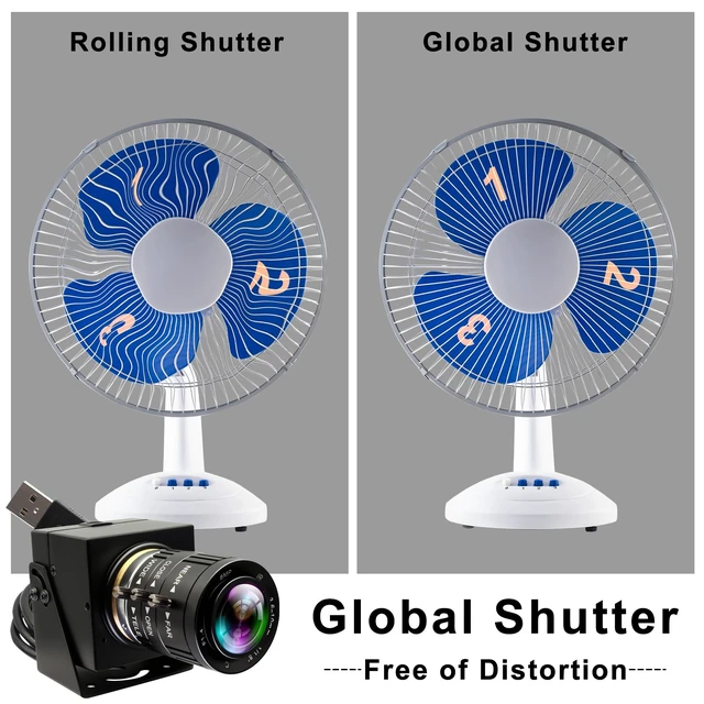 Alt view image 4 of 5 - IFWATER 5MP Global Shutter USB Camera 1944P@50fps High-Speed Webcam with 3.6-10mm 3X Manual Zoom Lens Ideal for Lightburn, Motion Capture, Face Recognition & QR Code Scanning