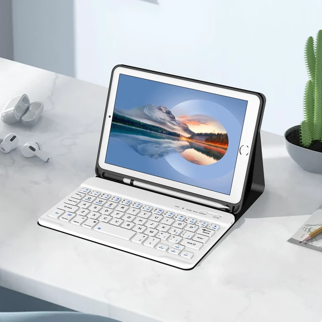 Alt view image 5 of 5 - Keyboard Case with Pencil Holder for iPad Mini 5th & 4th Generation 7.9"