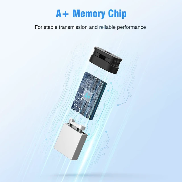 Alt view image 4 of 5 - K&ZZ 64GB Flash Drive 5 Pack 64 GB Low Profile USB Flash Drive with Lanyard Mini USB Drive 64G Small Thumb Drive Memory Stick with Keychain, Black