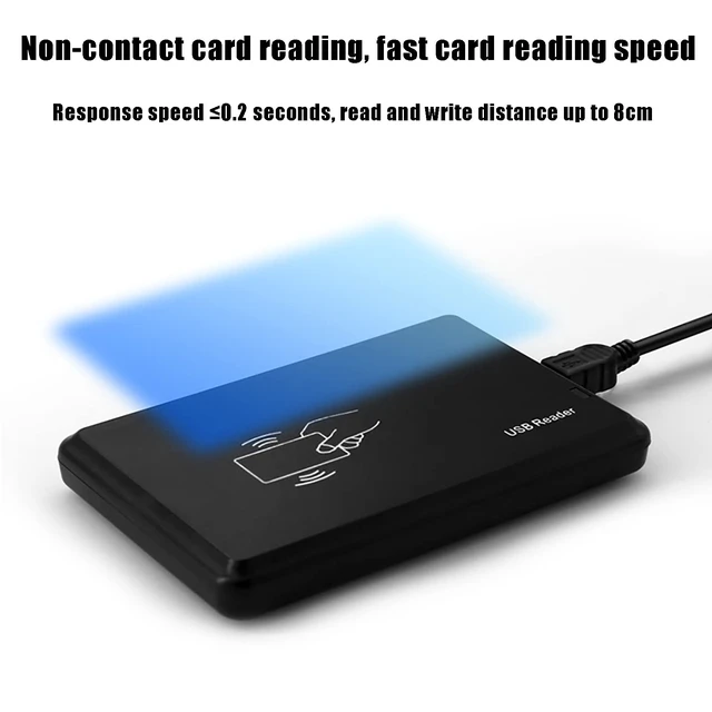 Alt view image 5 of 5 - Riversmerge IC ISO14443A RFID Reader for F08/Classic S50 Card USB Keyboard Emulation Compatible with Windows/Android/Liunx System + 5pcs Card
