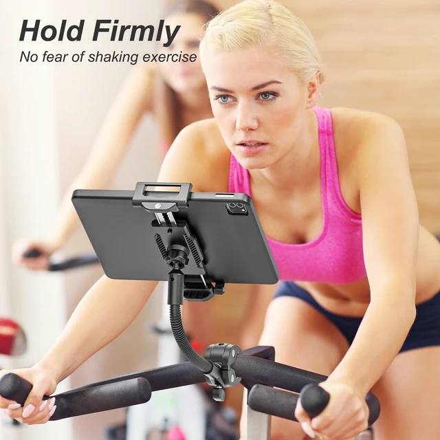 Alt view image 5 of 5 - INSSKY Metal Gooseneck Spin Bike Tablet Holder for Exercise/Stationary Bike